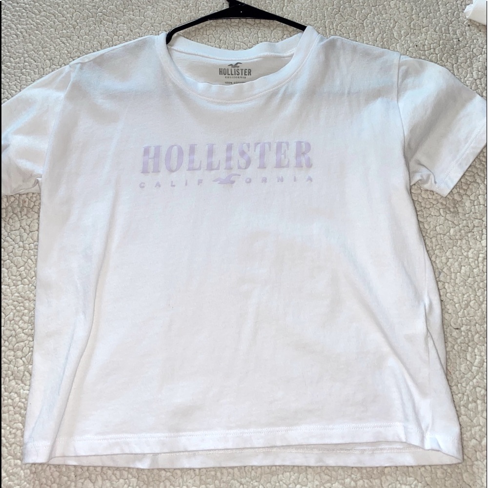 Hollister XXS White Crop Top